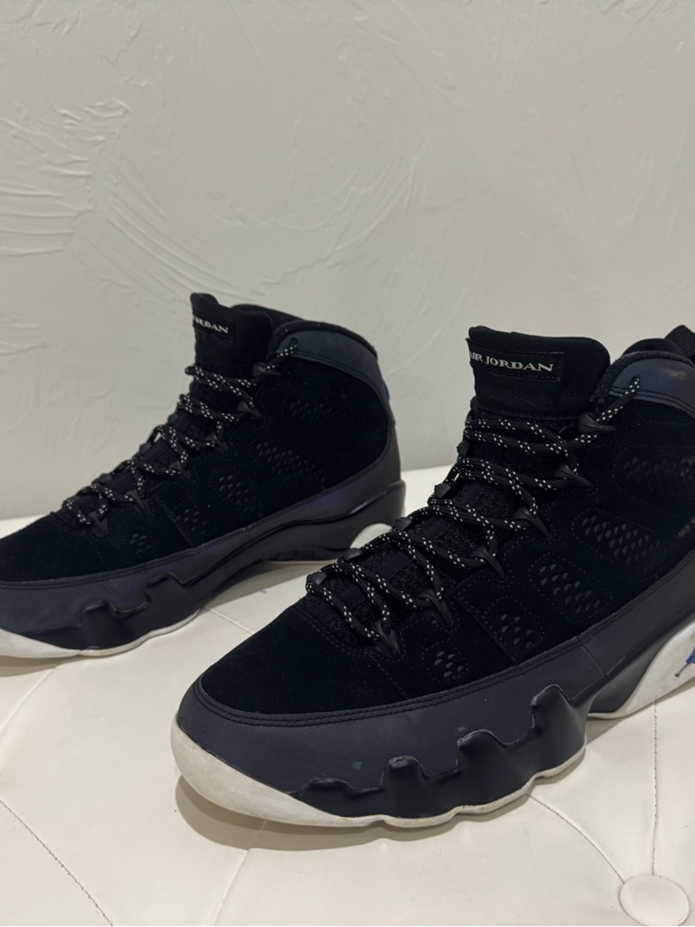 Jordan Air Jordan 9 Retro CT8019-024 Black Blue White Men's High Top Sneakers